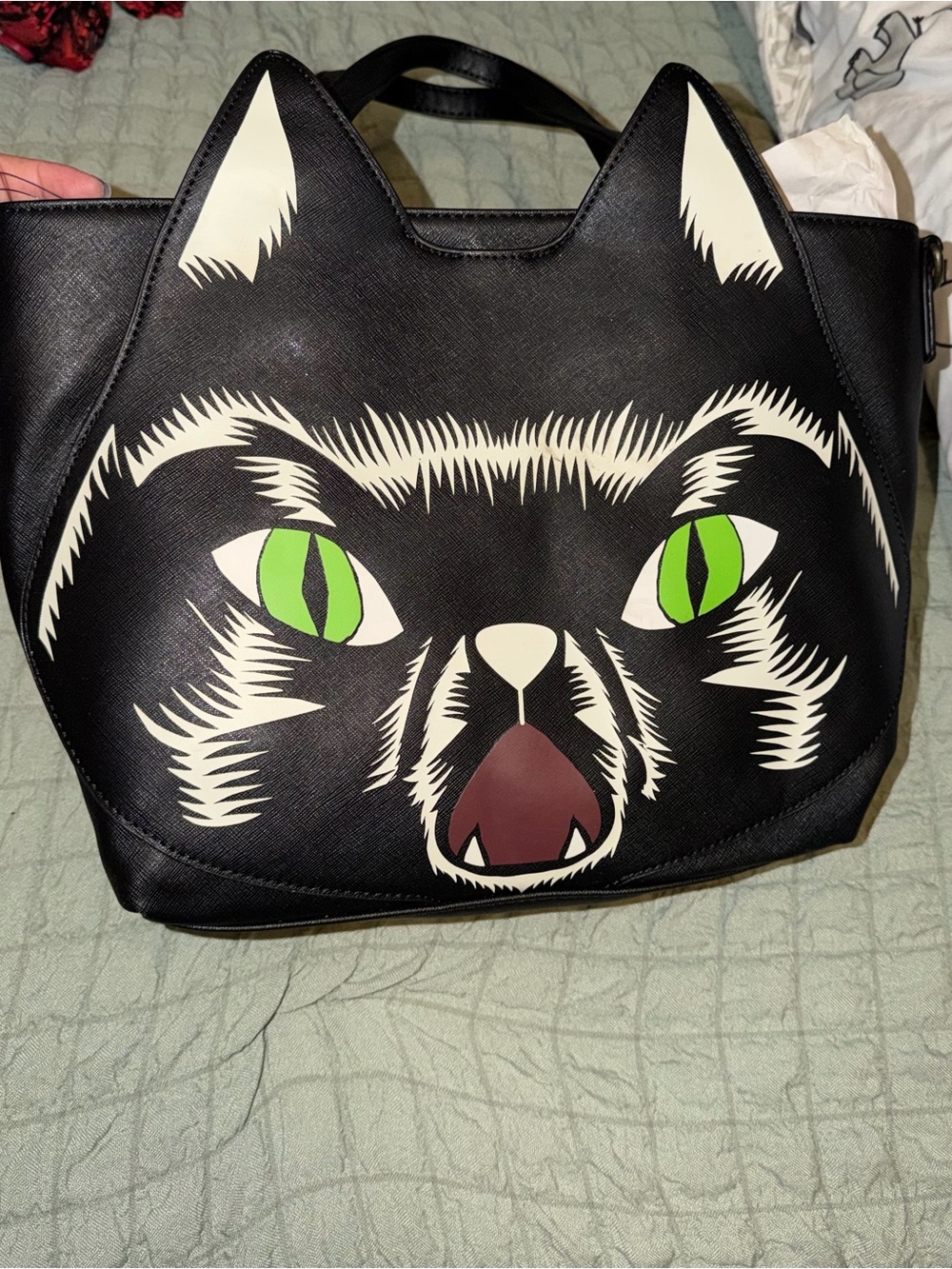 Rare OG Loungefly Disney Hocus Pocus Thackery Binx Black Cat Purse Tote NEW